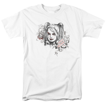 Batman - Arkham Sketchy Girl - Men's Regular Fit T-Shirt Men's Regular Fit T-Shirt Harley Quinn   