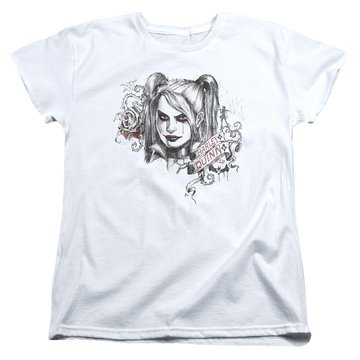 Batman - Arkham Sketchy Girl - Women's T-Shirt Women's T-Shirt Harley Quinn   