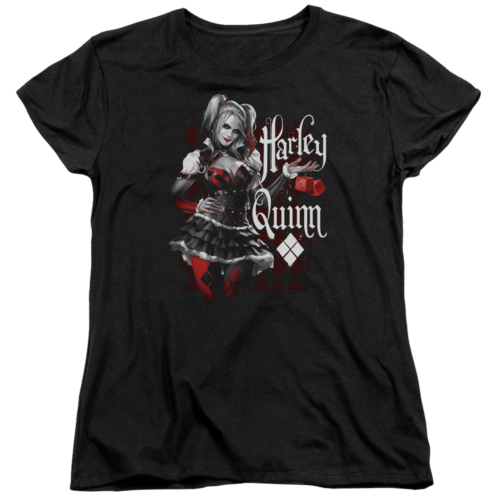 Batman - Arkham Dice - Women's T-Shirt Women's T-Shirt Harley Quinn   