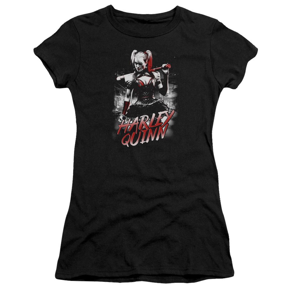 Batman - Arkham Quinn City - Juniors T-Shirt Juniors T-Shirt Harley Quinn   