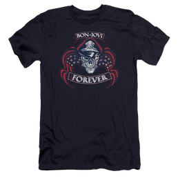 Bon Jovi Forever Skull - Men's Premium Slim Fit T-Shirt Men's Premium Slim Fit T-Shirt Bon Jovi   