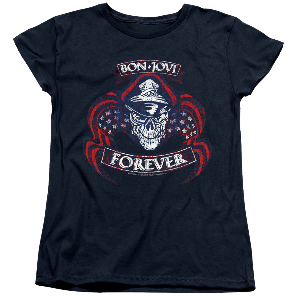 Bon Jovi Forever Skull - Women's T-Shirt Women's T-Shirt Bon Jovi   
