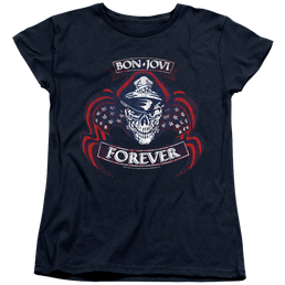 Bon Jovi Forever Skull - Women's T-Shirt Women's T-Shirt Bon Jovi   