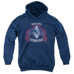 Bon Jovi Forever Skull - Youth Hoodie Youth Hoodie (Ages 8-12) Bon Jovi   