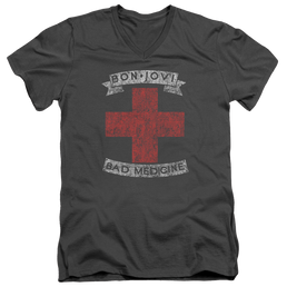 Bon Jovi Bad Medicine - Men's V-Neck T-Shirt Men's V-Neck T-Shirt Bon Jovi   