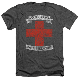 Bon Jovi Bad Medicine - Men's Heather T-Shirt Men's Heather T-Shirt Bon Jovi   
