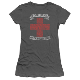Bon Jovi Bad Medicine - Juniors T-Shirt Juniors T-Shirt Bon Jovi   