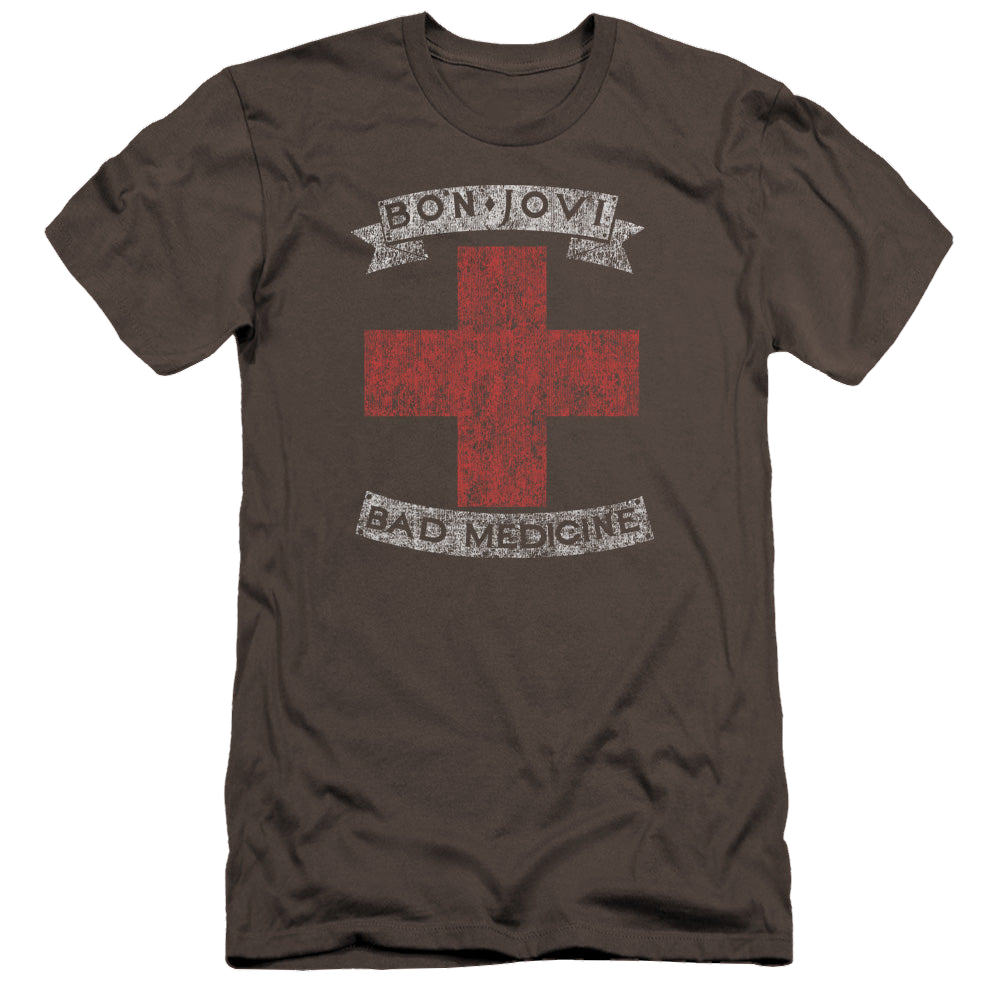 Bon Jovi Bad Medicine - Men's Premium Slim Fit T-Shirt Men's Premium Slim Fit T-Shirt Bon Jovi   