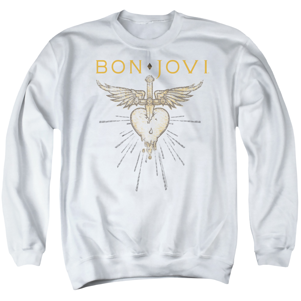 Bon Jovi Greatest Hits - Men's Crewneck Sweatshirt Men's Crewneck Sweatshirt Bon Jovi   