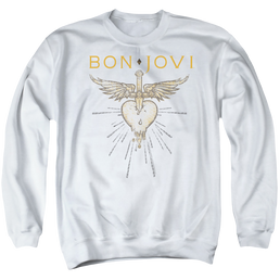 Bon Jovi Greatest Hits - Men's Crewneck Sweatshirt Men's Crewneck Sweatshirt Bon Jovi   