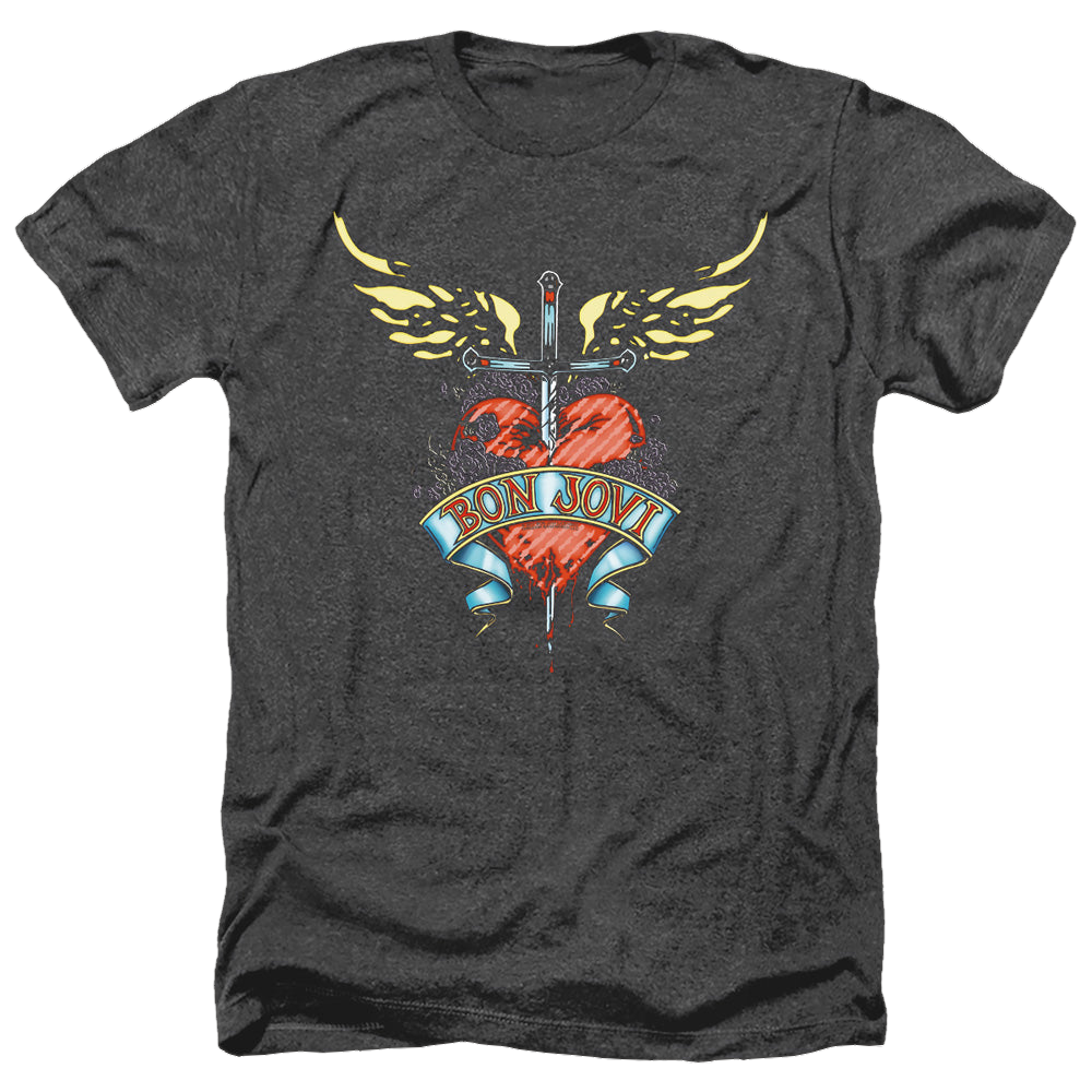 Bon Jovi Daggered - Men's Heather T-Shirt Men's Heather T-Shirt Bon Jovi   