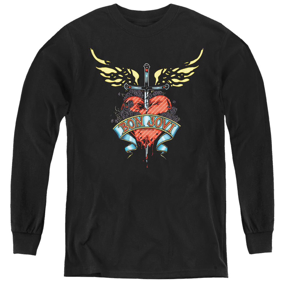 Bon Jovi Daggered - Youth Long Sleeve T-Shirt Youth Long Sleeve T-Shirt Bon Jovi   