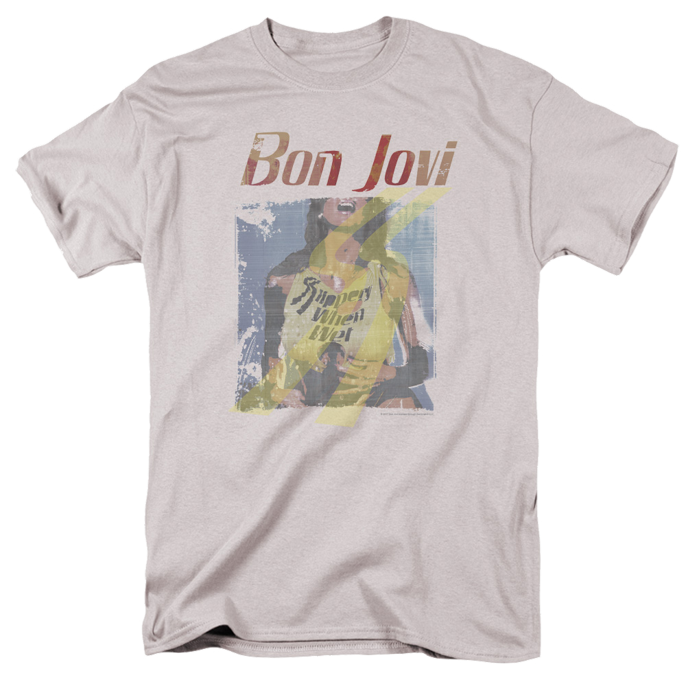 Bon Jovi Slippery When Wet Girl - Men's Regular Fit T-Shirt Men's Regular Fit T-Shirt Bon Jovi   