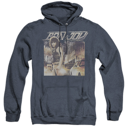Bon Jovi Runaway Jon - Heather Pullover Hoodie Heather Pullover Hoodie Bon Jovi   