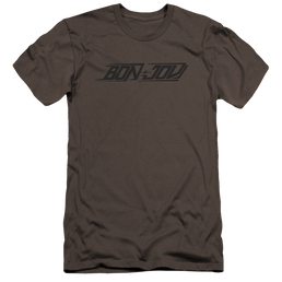 Bon Jovi New Logo - Men's Premium Slim Fit T-Shirt Men's Premium Slim Fit T-Shirt Bon Jovi   