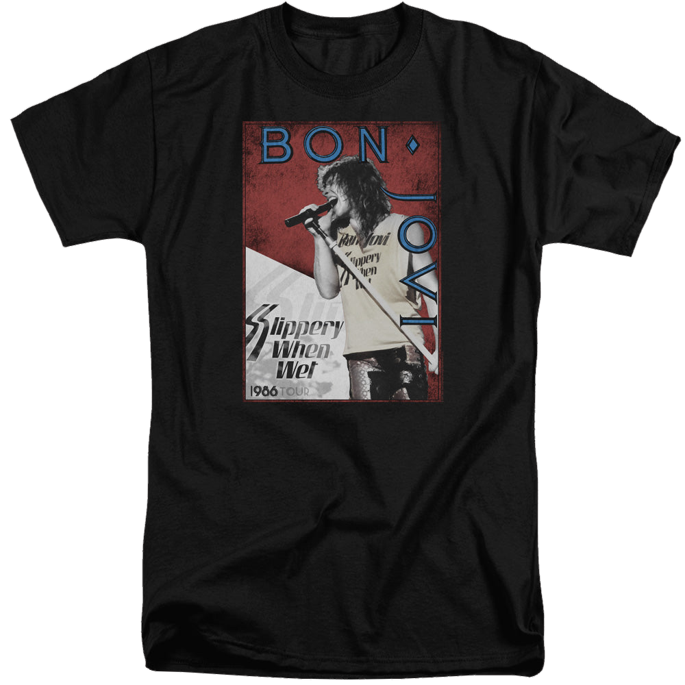 Bon Jovi 86 Tour - Men's Tall Fit T-Shirt Men's Tall Fit T-Shirt Bon Jovi   