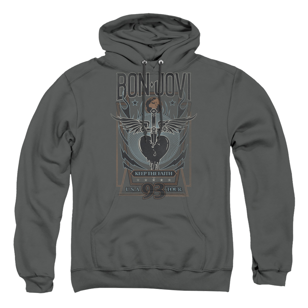 Bon Jovi Keep The Faith - Pullover Hoodie Pullover Hoodie Bon Jovi   