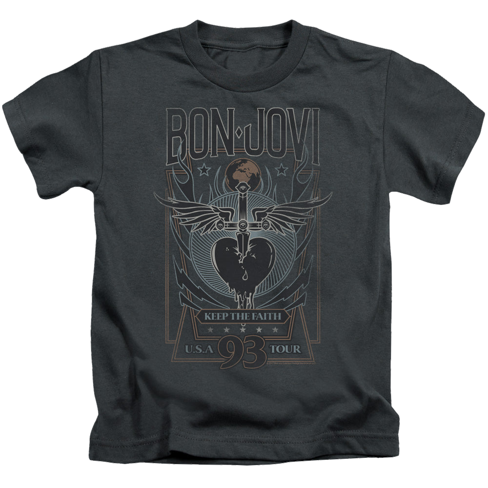 Bon Jovi Keep The Faith - Kid's T-Shirt Kid's T-Shirt (Ages 4-7) Bon Jovi   