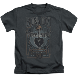 Bon Jovi Keep The Faith - Kid's T-Shirt Kid's T-Shirt (Ages 4-7) Bon Jovi   