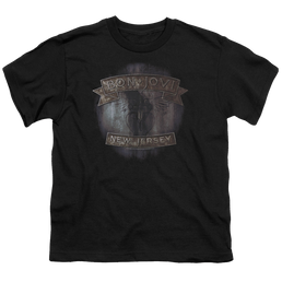 Bon Jovi New Jersey - Youth T-Shirt Youth T-Shirt (Ages 8-12) Bon Jovi   