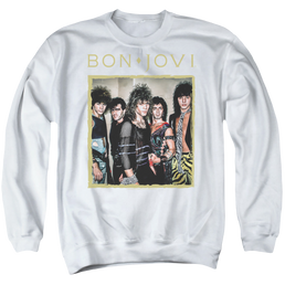 Bon Jovi Framed - Men's Crewneck Sweatshirt Men's Crewneck Sweatshirt Bon Jovi   