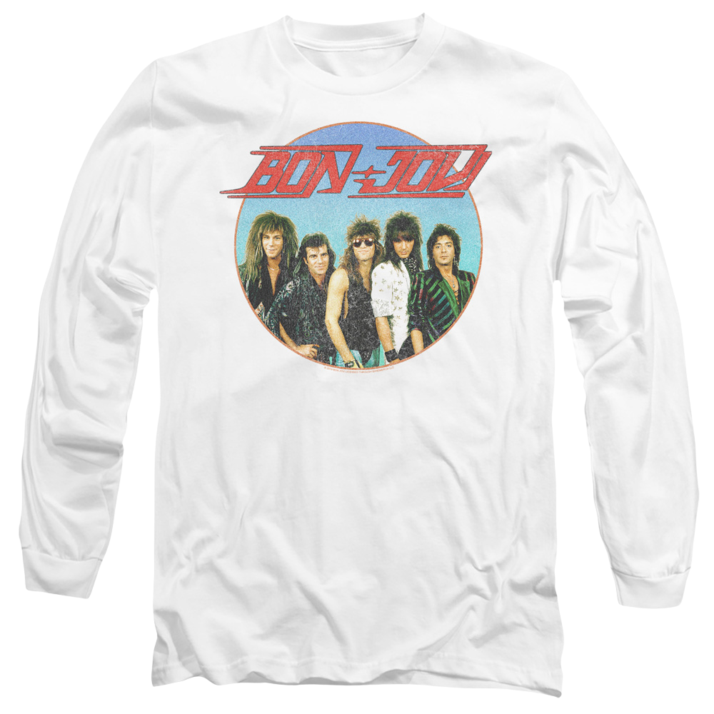 Bon Jovi Bon Sphere - Men's Long Sleeve T-Shirt Men's Long Sleeve T-Shirt Bon Jovi   