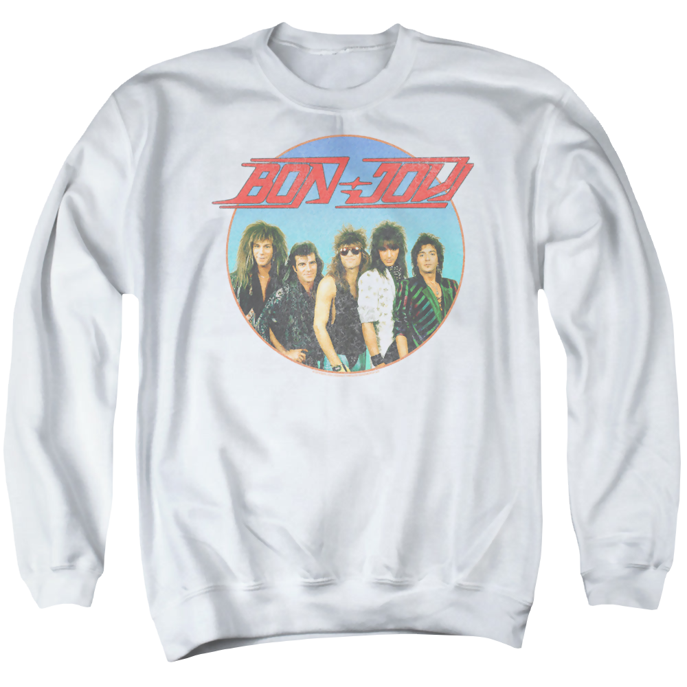 Bon Jovi Bon Sphere - Men's Crewneck Sweatshirt Men's Crewneck Sweatshirt Bon Jovi   