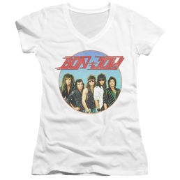 Bon Jovi Bon Sphere - Juniors V-Neck T-Shirt Juniors V-Neck T-Shirt Bon Jovi   