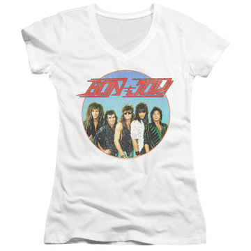 Bon Jovi Bon Sphere - Juniors V-Neck T-Shirt Juniors V-Neck T-Shirt Bon Jovi   