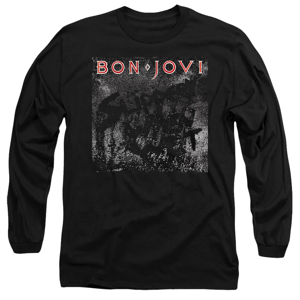Bon Jovi Slippery Cover - Men's Long Sleeve T-Shirt Men's Long Sleeve T-Shirt Bon Jovi   