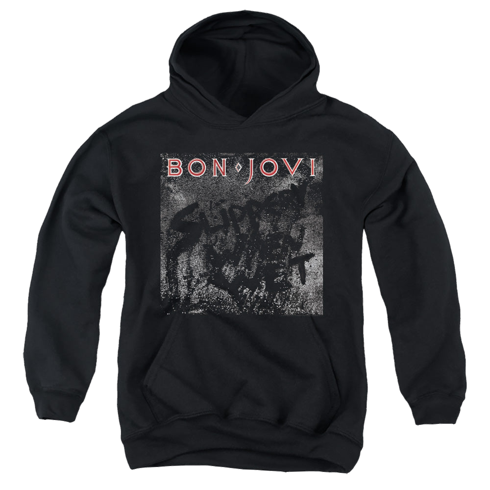 Bon Jovi Slippery Cover - Youth Hoodie Youth Hoodie (Ages 8-12) Bon Jovi   