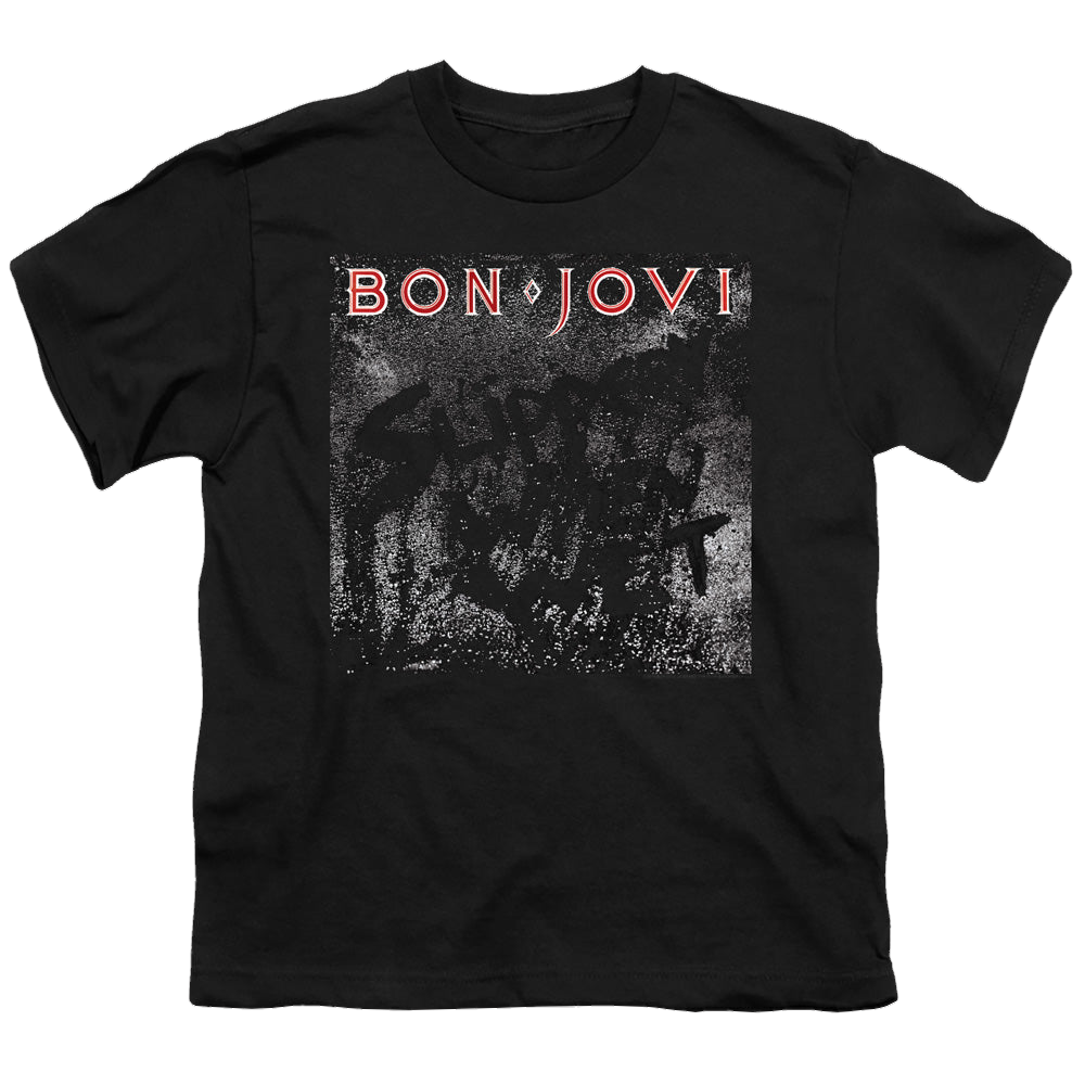 Bon Jovi Slippery Cover - Youth T-Shirt Youth T-Shirt (Ages 8-12) Bon Jovi   