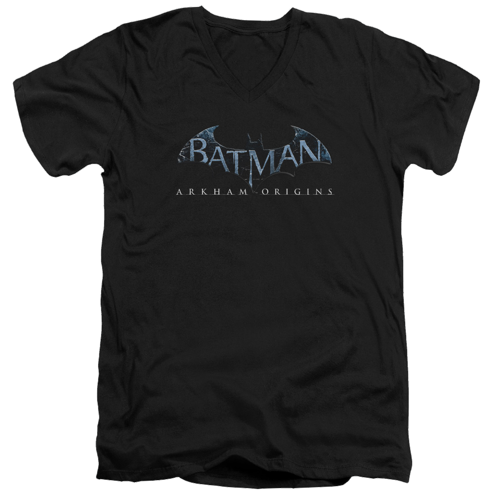 Batman - Arkham Logo - Men's V-Neck T-Shirt Men's V-Neck T-Shirt Batman   