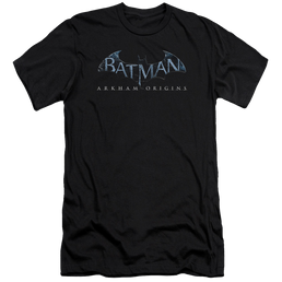 Batman Arkham Origins Logo Premium Adult Slim Fit T-Shirt Men's Premium Slim Fit T-Shirt Batman   
