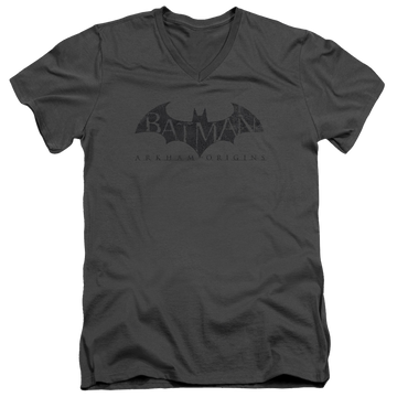 Batman - Arkham Crackle Logo - Men's V-Neck T-Shirt Men's V-Neck T-Shirt Batman   