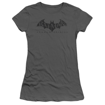 Batman - Arkham Crackle Logo - Juniors T-Shirt Juniors T-Shirt Batman   