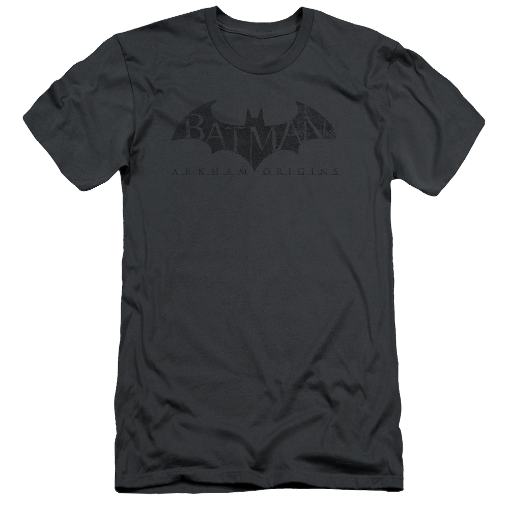 Batman - Arkham Crackle Logo - Men's Slim Fit T-Shirt Men's Slim Fit T-Shirt Batman   
