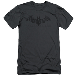 Batman - Arkham Crackle Logo - Men's Slim Fit T-Shirt Men's Slim Fit T-Shirt Batman   