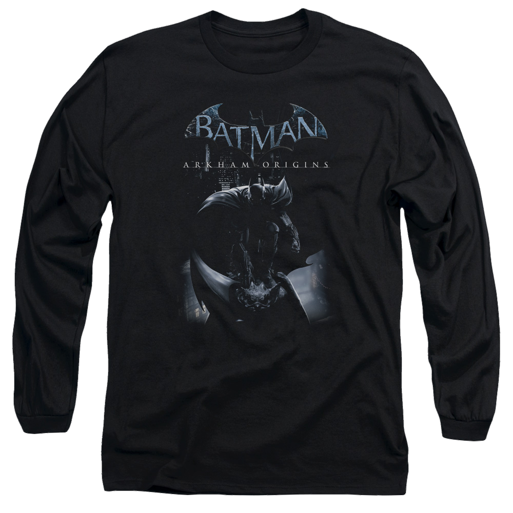 Batman - Arkham Perched Cat - Men's Long Sleeve T-Shirt Men's Long Sleeve T-Shirt Batman   