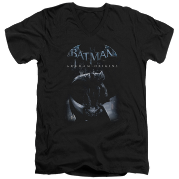 Batman - Arkham Perched Cat - Men's V-Neck T-Shirt Men's V-Neck T-Shirt Batman   