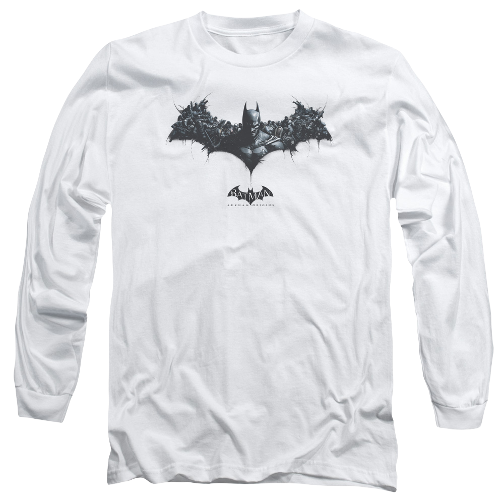 Batman - Arkham Bat Of Enemies - Men's Long Sleeve T-Shirt Men's Long Sleeve T-Shirt Batman   