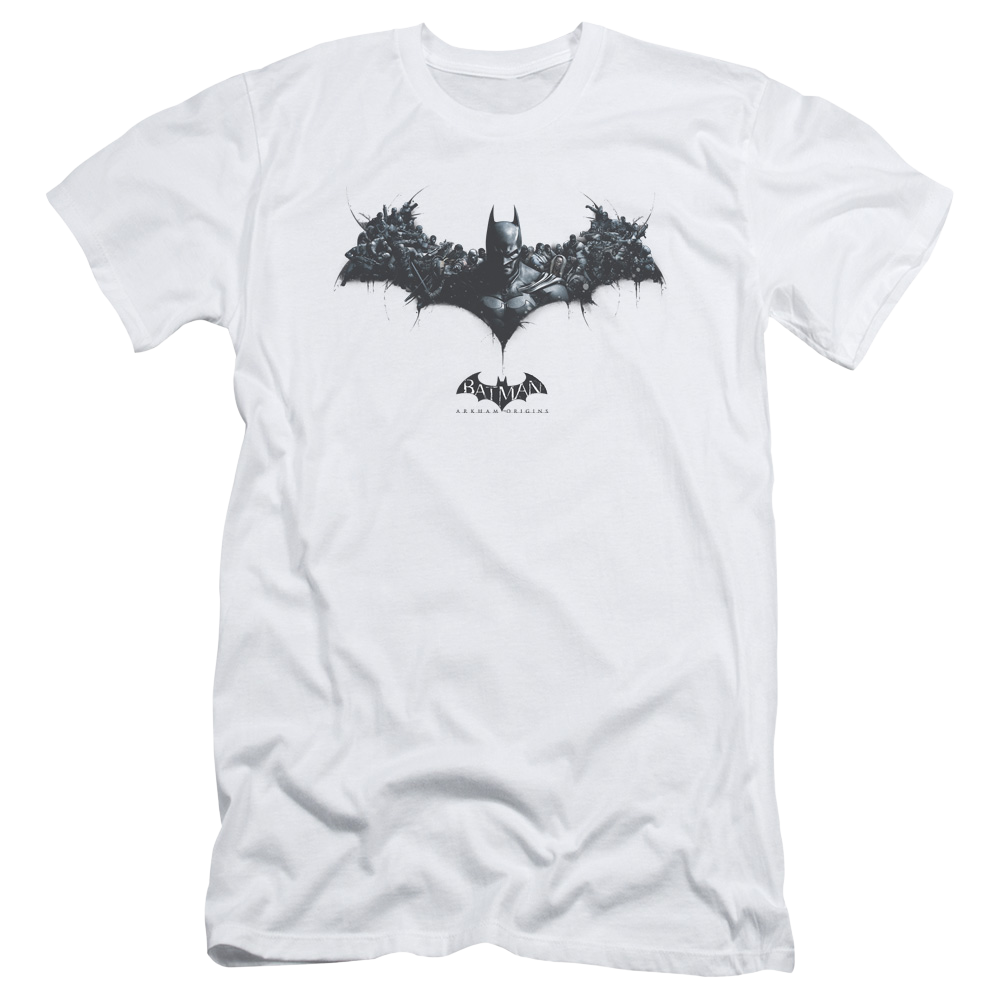 Batman - Arkham Bat Of Enemies - Men's Slim Fit T-Shirt Men's Slim Fit T-Shirt Batman   