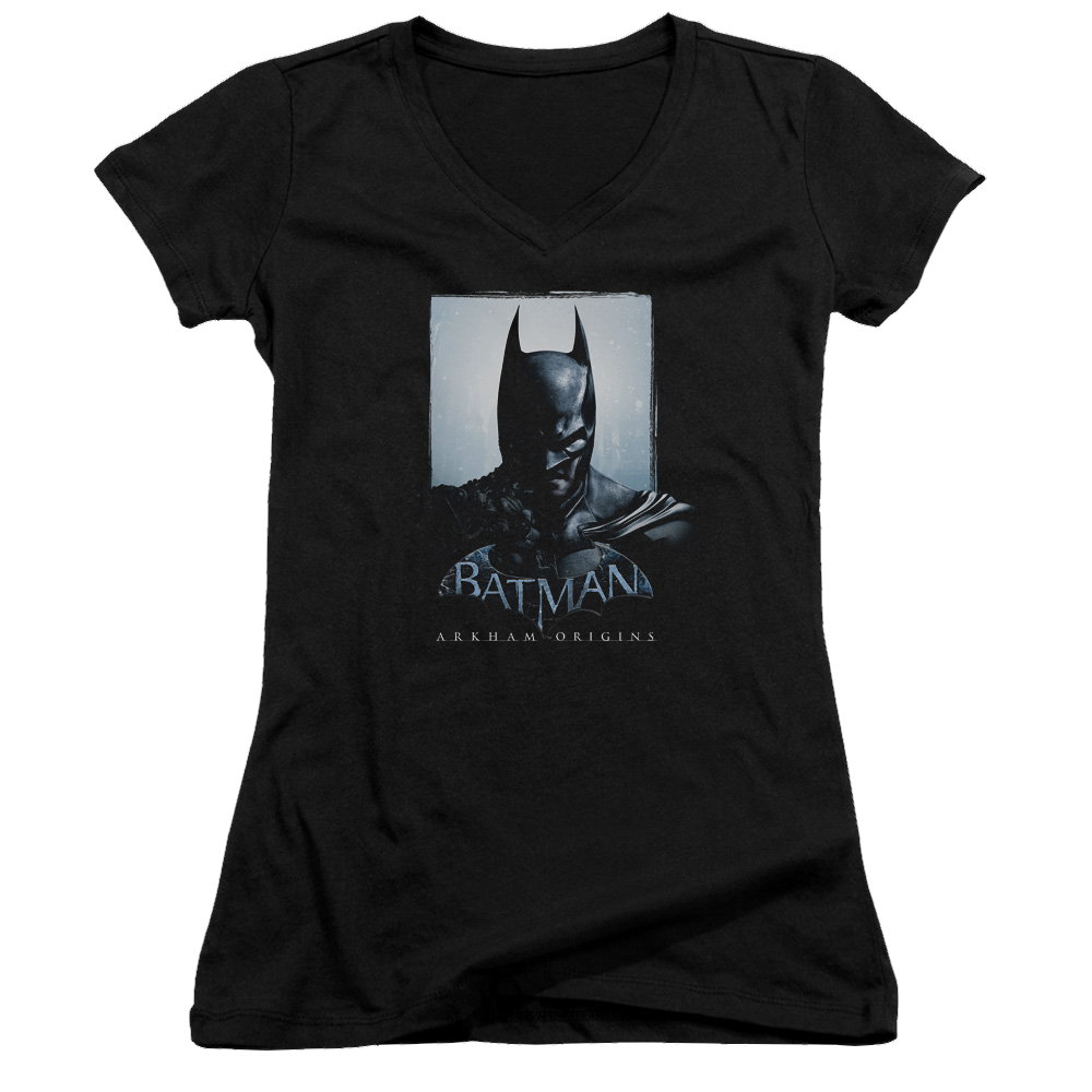 Batman - Arkham Two Sides - Juniors V-Neck T-Shirt Juniors V-Neck T-Shirt Batman   