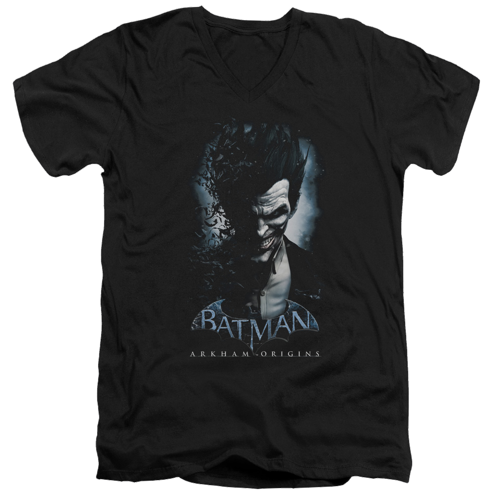 Batman - Arkham Joker - Men's V-Neck T-Shirt Men's V-Neck T-Shirt Joker   