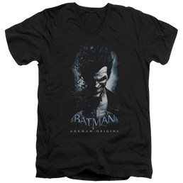 Batman - Arkham Joker - Men's V-Neck T-Shirt Men's V-Neck T-Shirt Joker   