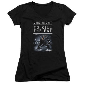 Batman - Arkham One Night - Juniors V-Neck T-Shirt Juniors V-Neck T-Shirt Batman   