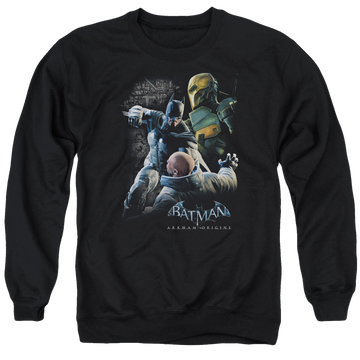 Batman - Arkham Punch - Men's Crewneck Sweatshirt Men's Crewneck Sweatshirt Batman   