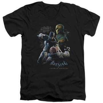 Batman - Arkham Punch - Men's V-Neck T-Shirt Men's V-Neck T-Shirt Batman   