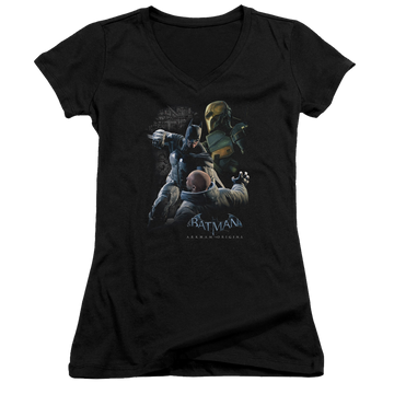 Batman - Arkham Punch - Juniors V-Neck T-Shirt Juniors V-Neck T-Shirt Batman   