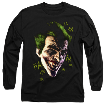 Black men's long sleeve t-shirt with Joker Grim graphic